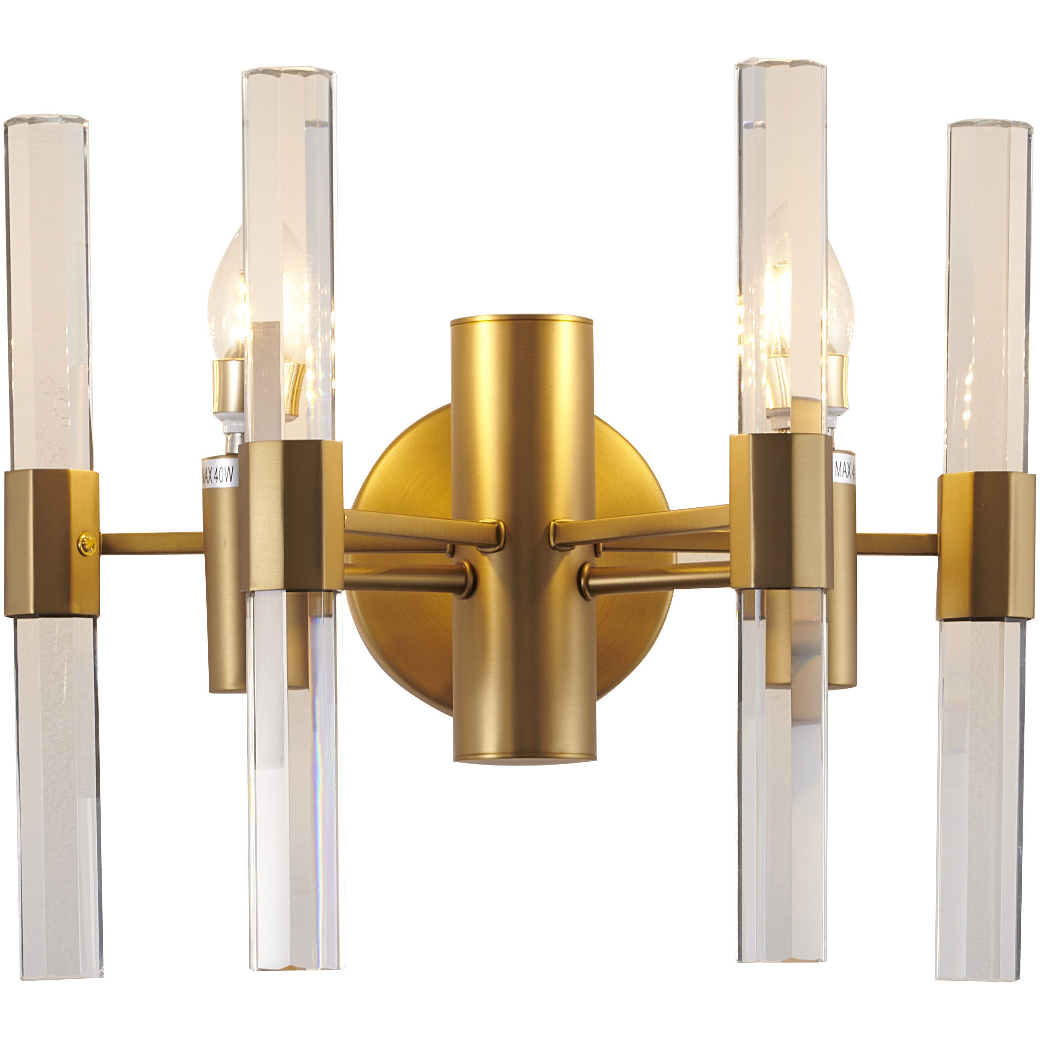 Canada 2 Light 14 inch Brass Wall Sconce Wall Light